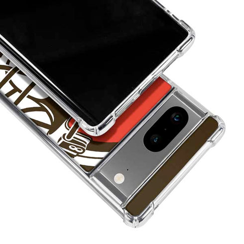 NFL Cleveland Browns Large Logo Google Pixel 8 Clear Case